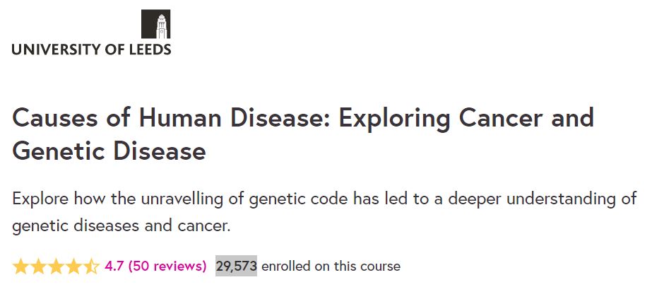 10 Best + Free Cancer Courses with Certificates