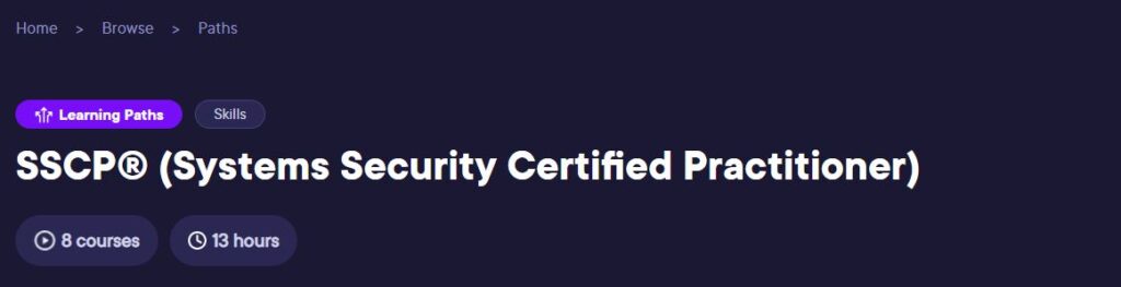 SSCP® (Systems Security Certified Practitioner)