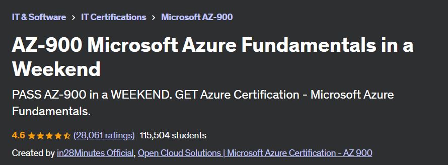 7 Best + Free Microsoft AZ-900 Certification Courses