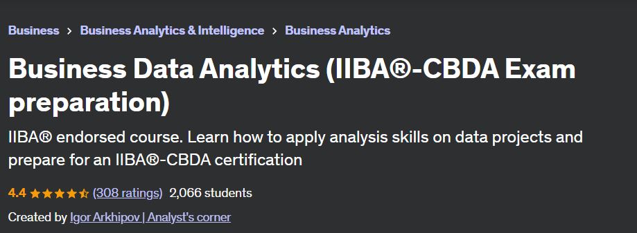 6 Best + Free IIBA CBDA Certification Training Courses
