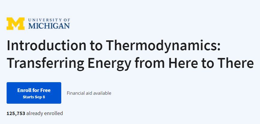 7 Best + Free Thermodynamics Courses with Certificates