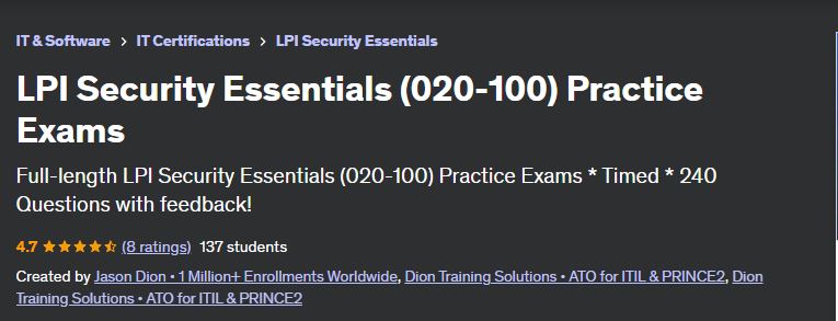 LPI Security Essentials (020-100) Practice Exams