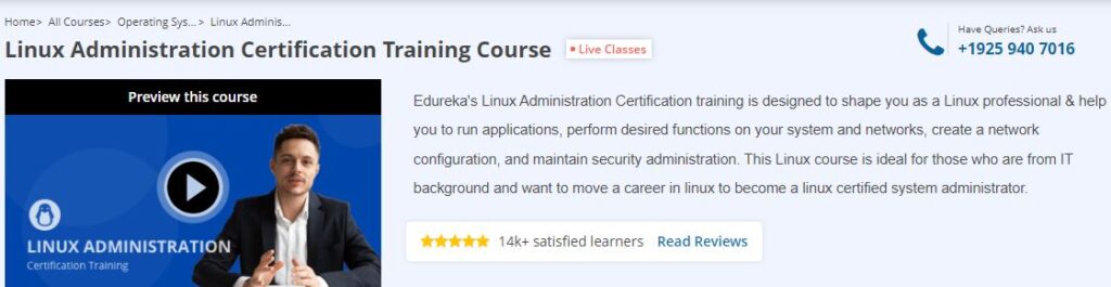 Linux Administration Certification Training Course