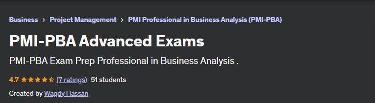 PMI-PBA Advanced Exams