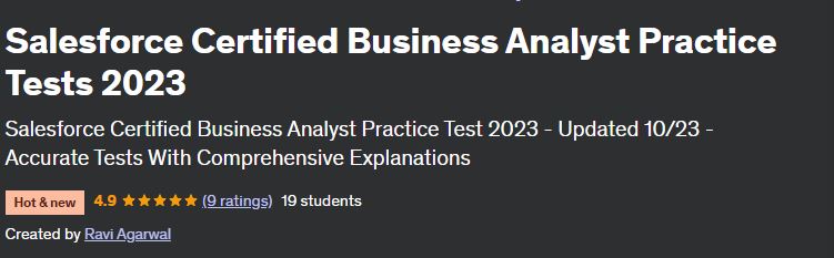 Salesforce Certified Business Analyst Practice Tests 2023