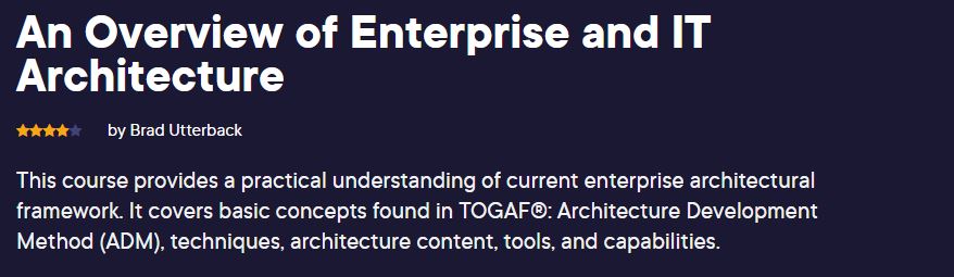 An Overview of Enterprise and IT Architecture