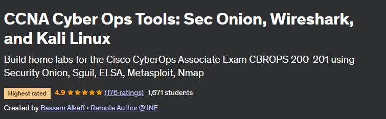 CCNA Cyber Ops Tools: Sec Onion, Wireshark, and Kali Linux