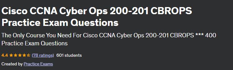 Cisco CCNA Cyber Ops 200-201 CBROPS Practice Exam Questions