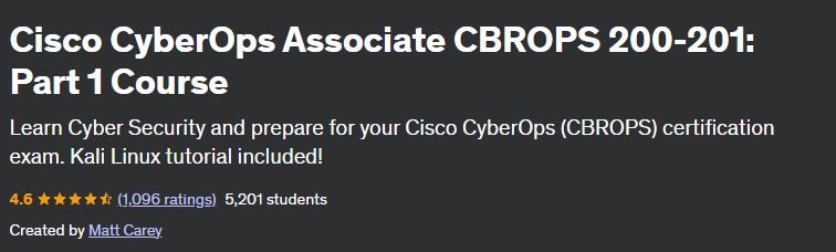 Cisco CyberOps Associate CBROPS 200-201: Part 1 Course