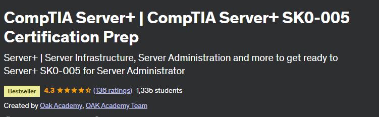 CompTIA Server+ | CompTIA Server+ SK0-005 Certification Prep