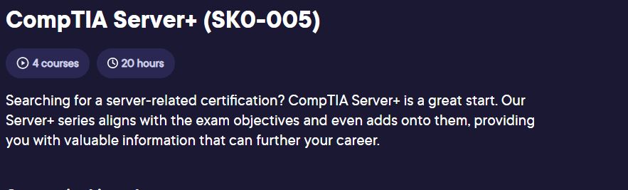 CompTIA Server+ (SK0-005)