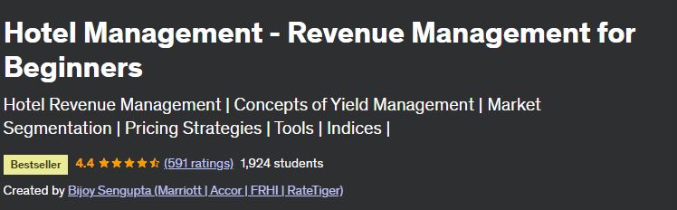 Hotel Management - Revenue Management for Beginners