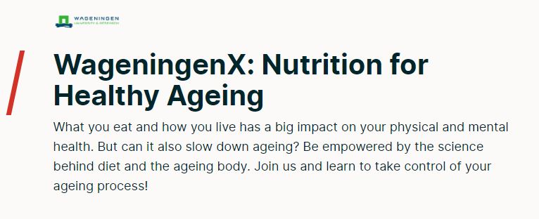 Nutrition for Healthy Ageing