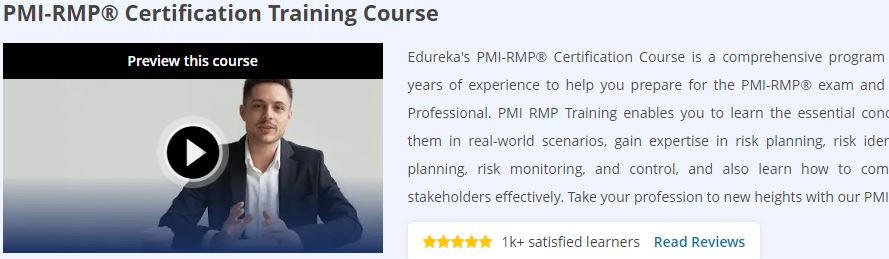 PMI-RMP® Certification Training Course 