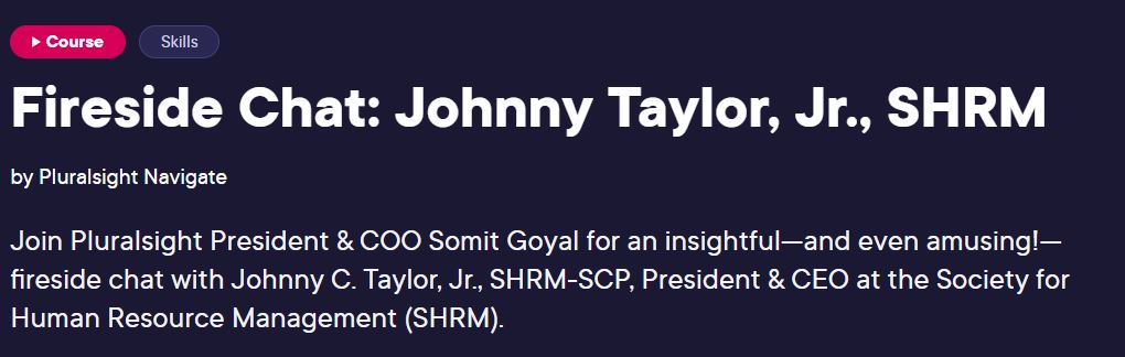 Fireside Chat: Johnny Taylor, Jr., SHRM