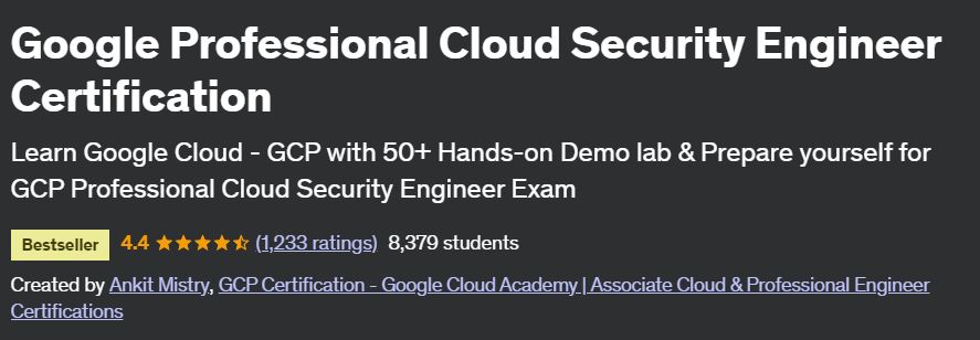 Google Professional Cloud Security Engineer Certification