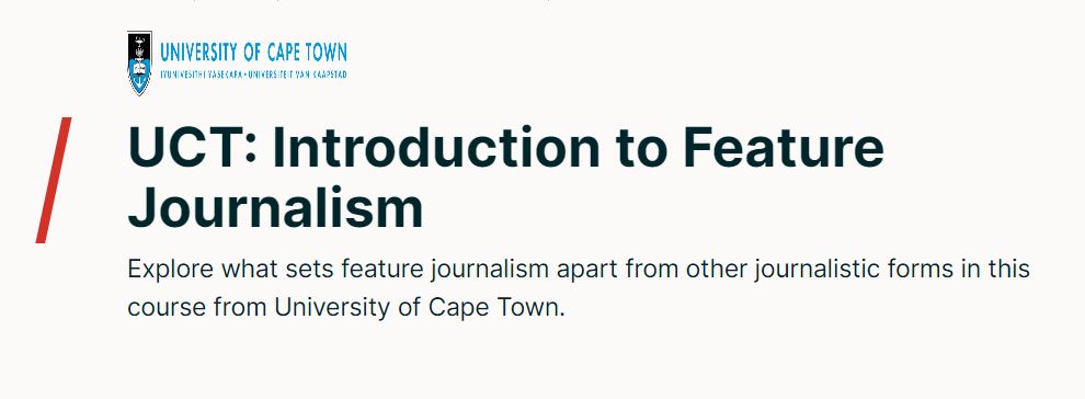 Introduction to Feature Journalism