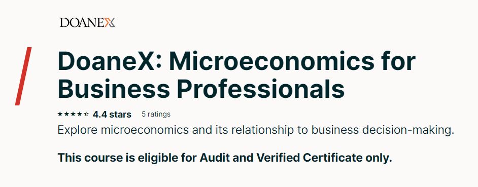 Microeconomics for Business Professionals