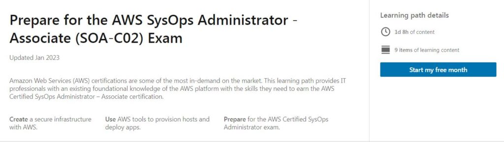 Prepare for the AWS SysOps Administrator - Associate (SOA-C02) Exam