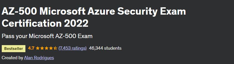 AZ-500 Microsoft Azure Security Exam Certification 2022