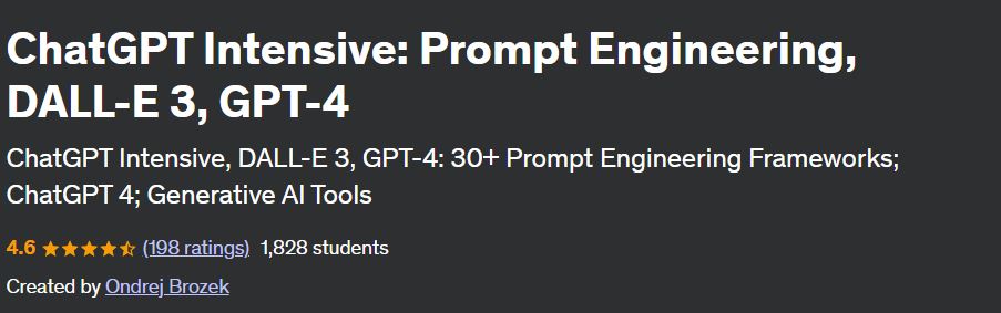 ChatGPT Intensive: Prompt Engineering, DALL-E 3, GPT-4