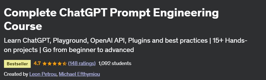 Complete ChatGPT Prompt Engineering Course