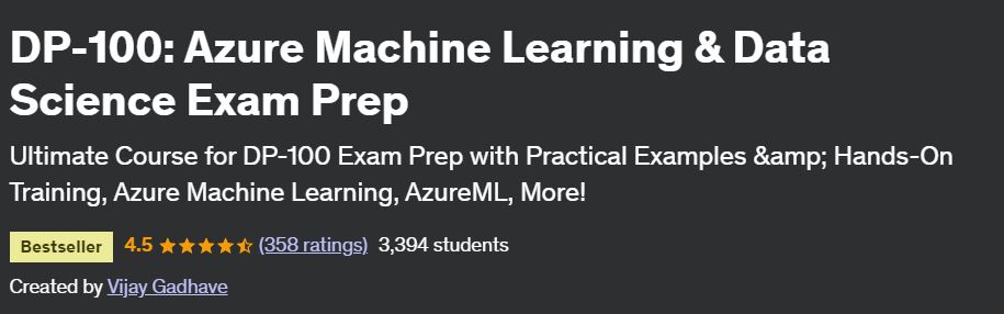 DP-100: Azure Machine Learning & Data Science Exam Prep