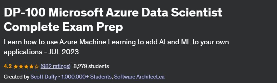 DP-100 Microsoft Azure Data Scientist Complete Exam Prep