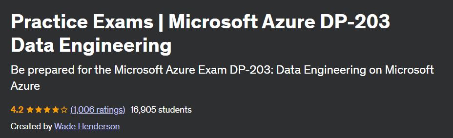 Practice Exams | Microsoft Azure DP-203 Data Engineering