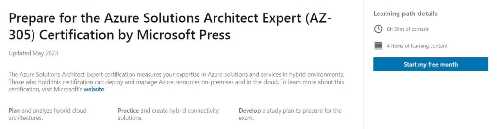 Prepare for the Azure Solutions Architect Expert (AZ-305) Certification by Microsoft Press