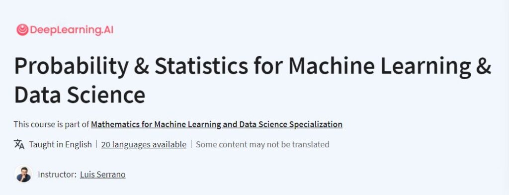 Probability & Statistics for Machine Learning & Data Science