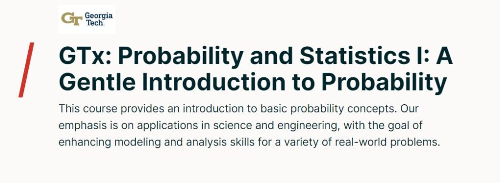 Probability and Statistics I: A Gentle Introduction to Probability