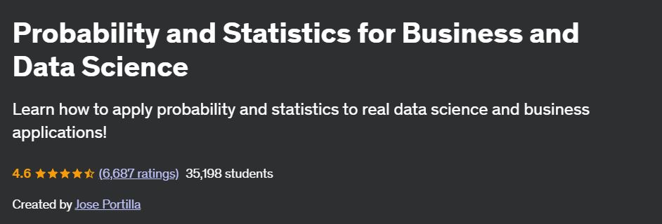 Probability and Statistics for Business and Data Science