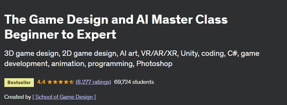 The Game Design and AI Master Class Beginner to Expert