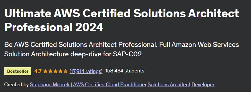 Ultimate AWS Certified Solutions Architect Professional 2024 