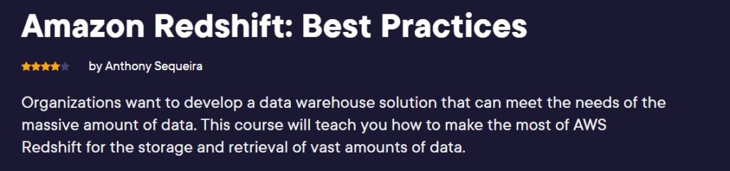 Amazon Redshift: Best Practices