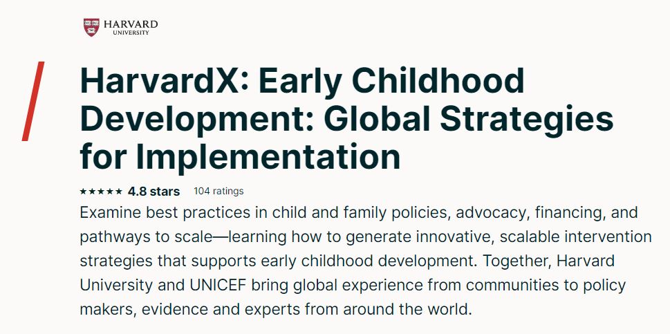 Early Childhood Development: Global Strategies for Implementation