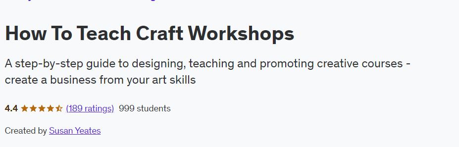 How To Teach Craft Workshops