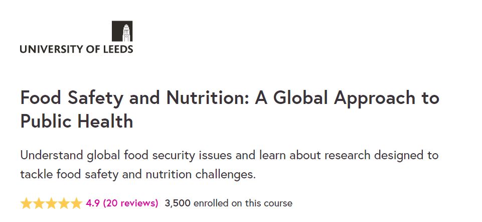 Food Safety and Nutrition: A Global Approach to Public Health