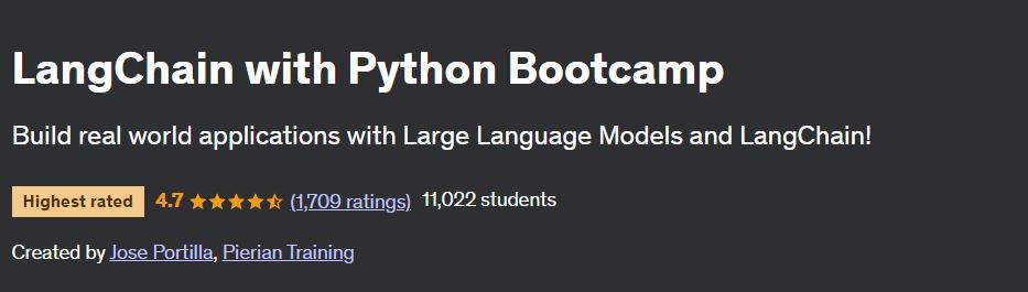 LangChain with Python Bootcamp