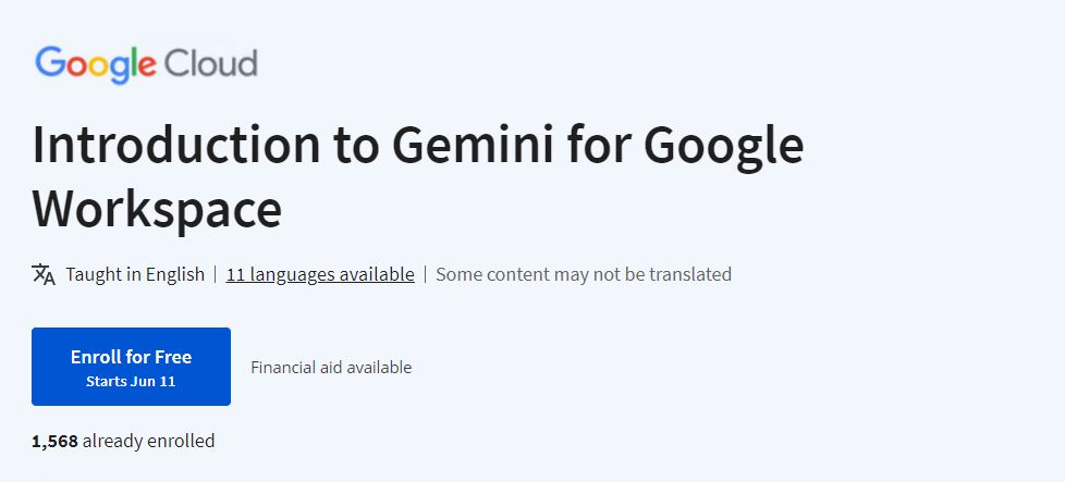 Introduction to Gemini for Google Workspace