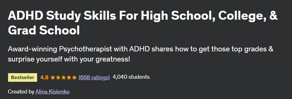 ADHD Study Skills For High School, College, & Grad School