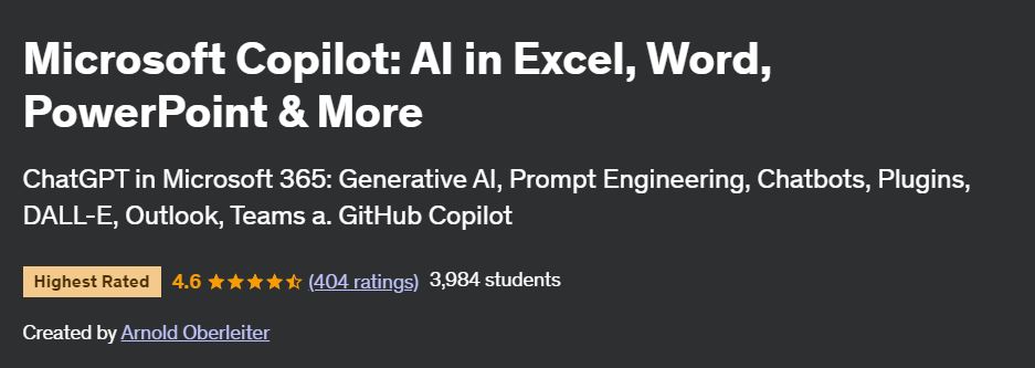 Microsoft Copilot: AI in Excel, Word, PowerPoint & More