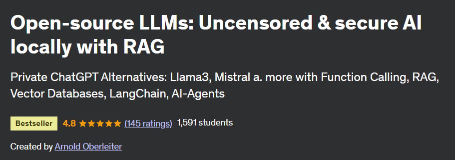 Open-source LLMs: Uncensored & secure AI locally with RAG