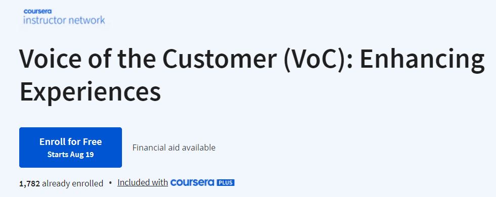 Voice of the Customer (VoC) Enhancing Experiences