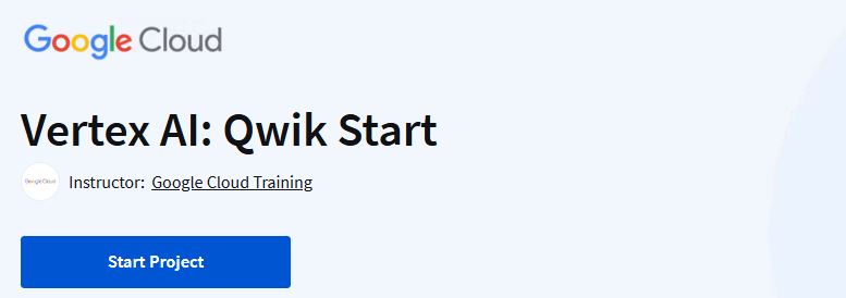 Vertex AI Quick Start